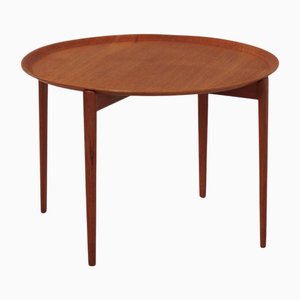 Runder Couchtisch von Hans Olsen für Viskadalens Möbelindustri, 1960er