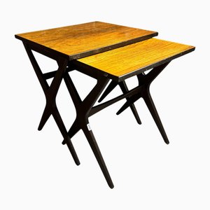 Rosewood Nesting Tables, Denmark, 1960s, Set of 2