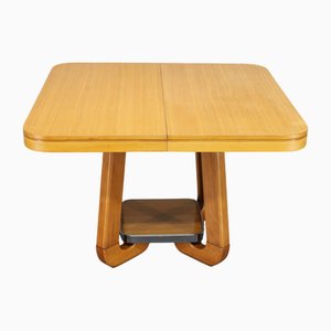 Italian Extendable Dining Table in Maple Finish, 1970s