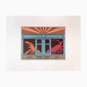 Fifo Stricker, Haus der aufgehenden Sonne, Aquatinta und Radierung, 1985