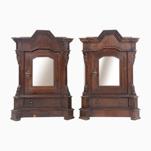 Wall Units with Door and Drawer, Italy, Early 20th Century, Set of 2