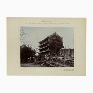 Eduard Hodek Jun, China Canton Five Storey Pagoda, Vintage Photograph, 1893