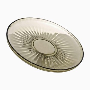 Vintage Art Glass Plate, 1970s