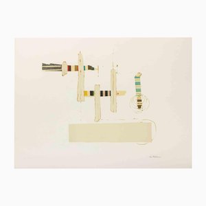 Lithographie Giulio Marelli, Totem, 1970s