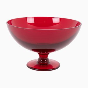 Vintage Glasschale von Monica Bratt für Reijmyre Glasbruk, Schweden, 1950er