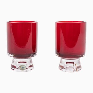 Mid-Century Reijmyre Red Glass Vase by Monica Bratt, 1950s