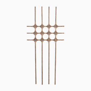 Brutalist Casted Door Fixture/Surface Relief, 1980s