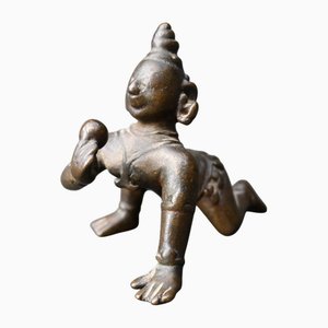 Indian Hindu Bronze Bala Krishna, 17th Century