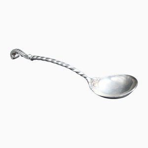 Serving Spoon in Sterling Silver, 18th Century