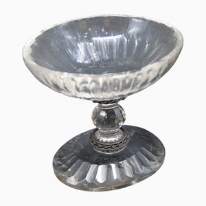 Cup on Foot in Cut Rock Crystal