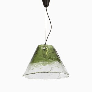 Green Murano Pendant Light attributed to Kalmar, 1970s