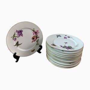 Limoges Porcelain Plates, 1920, Set of 12