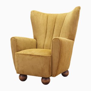 Scandinavian Mustard Armchair, Denmark