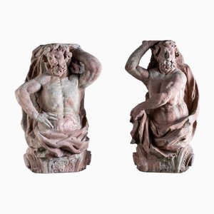 Cornelius Andreas Donett, Atlases, 1720-1748, Grès, Set de 2