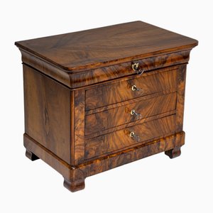 Biedermeier Miniature Chest of Drawers in Walnut, 1830