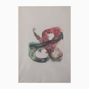Peter Dischleit, Composition Abstraite, 1980s, Encre sur Papier