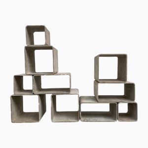 Shelves by Willy Guhl for Eternit Schweiz, 1960, Set of 10