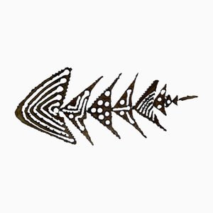 Brutalist Fish Wall Decor, 2000s