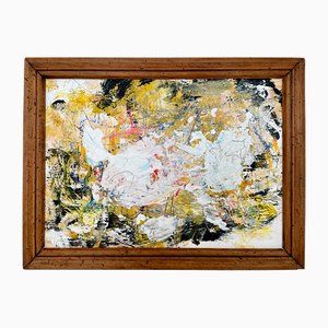 Felix Bachmann, Abstract Multicolored Composition, 2023, Mixed Media, Framed