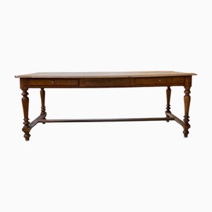 Drapery Farmhouse Table in Walnut