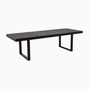 York Ebonised Oak Dining Table from Pure White Lines