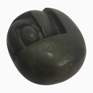 Sculpture Uni Vers Oeuf en Bronze par Szekely, 1990s