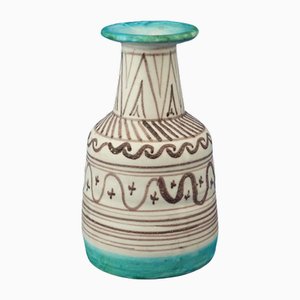 Early 1900s Century ceramic vase by Guido Gambone from CAS Vietri manufacturing, Vietri, Italy