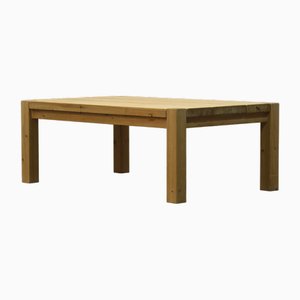Mesa de centro danesa de madera de pino, años 70