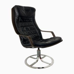 Chaise Pivotante Space Age Moderniste Mid-Century de Göte Möbler, Suède, 1970s