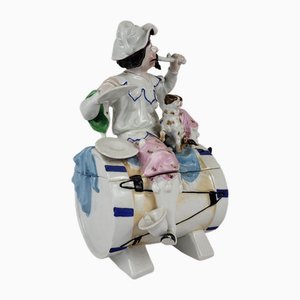 19th Century Porcelain Tobacco Pot, Paris, 1890s