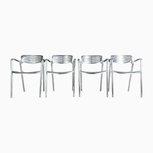 Toledo Stühle aus Aluminium von Jorge Pensi, 4 . Set