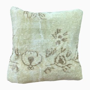 Federa beige annodata a mano, anni '60