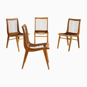 Stühle von Louis Sognot, Frankreich, 1950er, 4er Set