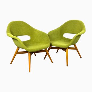 Fauteuils Mid-Century Modernes par Miroslav Navrátil, République Tchèque, 1950s, Set de 2