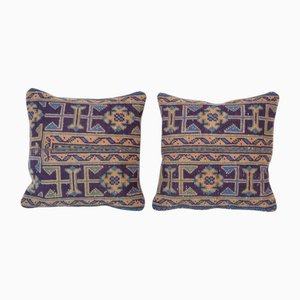 Anatolian Rug Cushion Covers in Soft Wool, Set of 2
