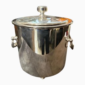 Modernistischer versilberter Eiskübel von Christofle, 1980er