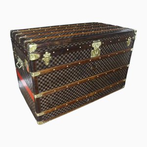 Große Dampfschifftruhe aus kariertem Canvas von Louis Vuitton