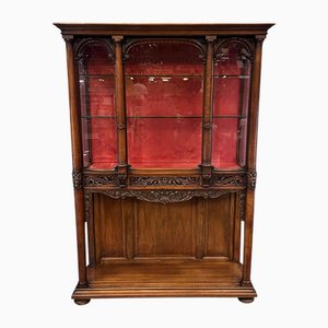 Antike historistische Vitrine aus Holz, 1870er