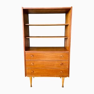 Vintage Teak Bookcase with Drawers, 1960s