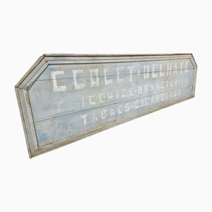 Antique Belgian Store Advertising Billboard, 1890s