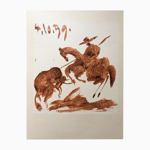 Pablo Picasso, Bull Fighter, Original Lithograph, 1961