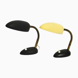 Kleine Metall Tischlampen mit Schwanenhälsen von Cosack Leuchten, 1950er, 2er Set