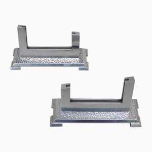 Cadres Bauhaus en Aluminium, Allemagne, 1930s, Set de 2