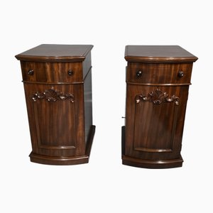 Nachttische aus Mahagoni, 1880er, 2er Set