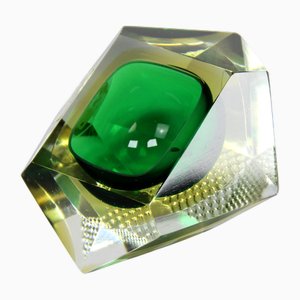 Plateau Pocket en Verre de Murano Facetté et Peu profond par Alessandro Mandruzzato, 1970s