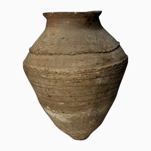 Vintage Turkish Glazed Terracotta Vase