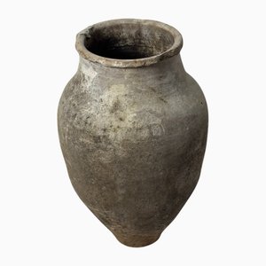 Vintage Turkish Glazed Terracotta Vase