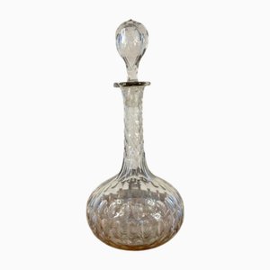 Carafe Victorienne Antique en Verre, 1880