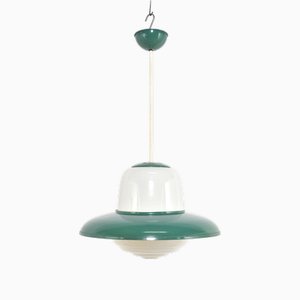 Vintage Pendant Light in Opaline, 1950s