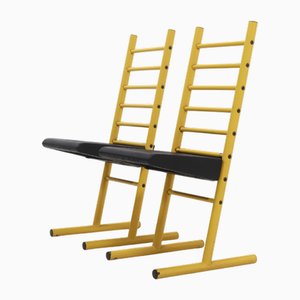 Tabourets de Bar Vintage à Hauteur Ajustable, Italie, 1980s, Set de 2